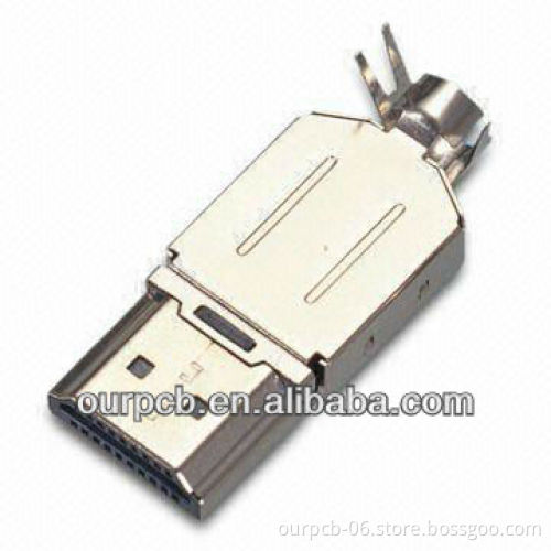 19P Female HDMI Connector (Solder Type) with Long Shell